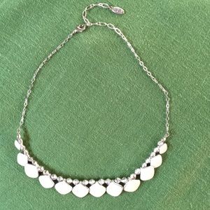 Ivory enamel necklace by Danish Pilgrim